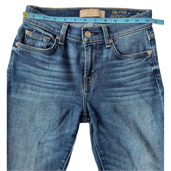 Seven 7 For All Mankind Luxe Vintage The Ankle Skinny Jeans Size 25 - Picture 6 of 9